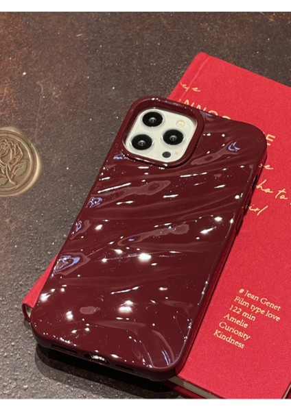 Iphone 16 Pro Uyumlu Kılıf Lüks Parlak Elektroliz Darbelere Karşı Dayanıklı Yumuşak Kapak Bordo indirimleri