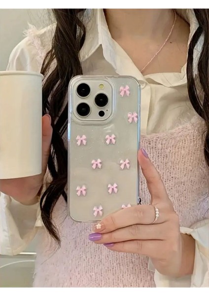 Apple iPhone 15 Pro Uyumlu Kılıf Pembe Fiyonk Darbeye Karşı Dayanıklı Yumuşak Silikon Kapak modelleri
