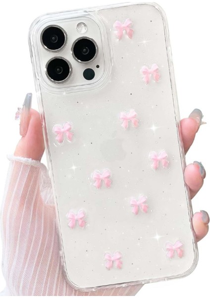 Apple iPhone 15 Pro Uyumlu Kılıf Pembe Fiyonk Darbeye Karşı Dayanıklı Yumuşak Silikon Kapak indirimleri
