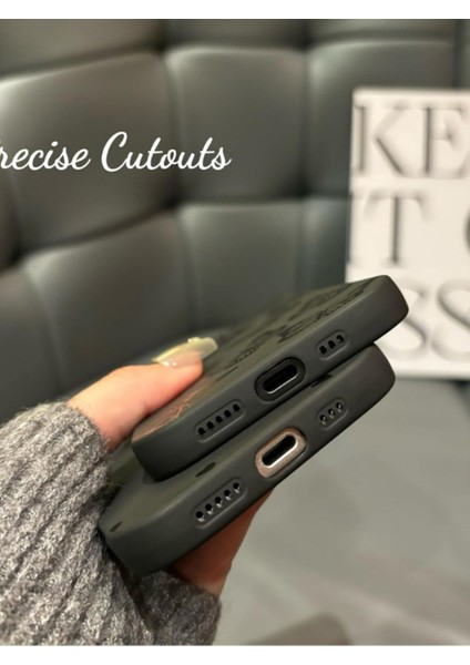 Iphone 16 Uyumlu Kılıf Mat Siyah Leopar Desenli Darbelere Dayanıklı Yumuşak Kamera Korumalı Kapak indirimleri