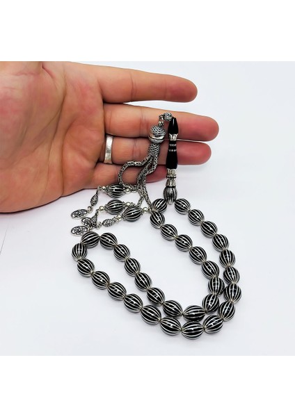 16 Lı Karpuz Dilimi Işlemeli Erzurum Oltu Taşı Tesbih fırsatları