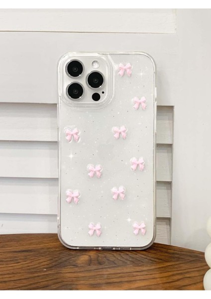 Apple iPhone 16 Pro Uyumlu Kılıf Pembe Fiyonk Darbeye Karşı Dayanıklı Yumuşak Silikon Kapak indirimleri