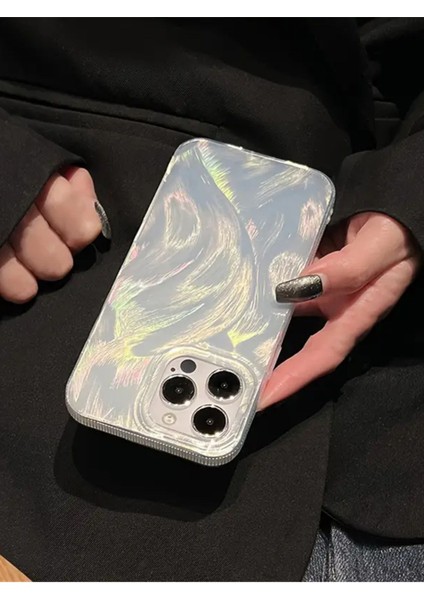 Apple iPhone 13 Pro Max Uyumlu Tüylü Hologramlı Kılıf Darbeye Karşı Dayanıklı Kapak fırsatları