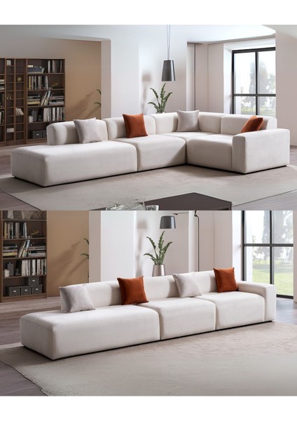 Mila Köşe Takımı & Modern Kadife Sol Köşe Koltuk Takımı - KAHVE-1006 fiyatları
