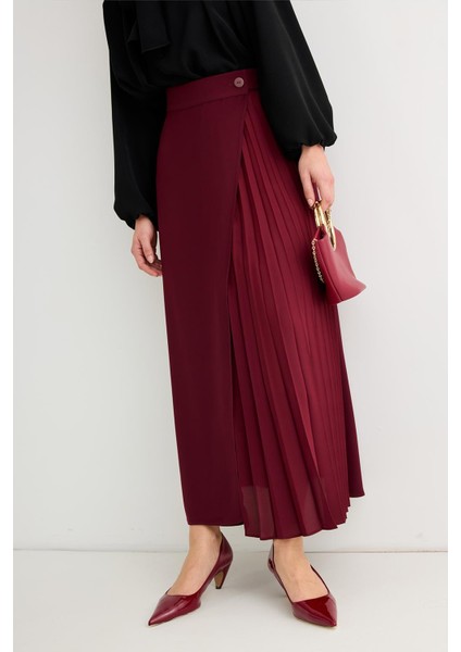 Rita Piliseli Anvelop Etek Bordo fırsatları