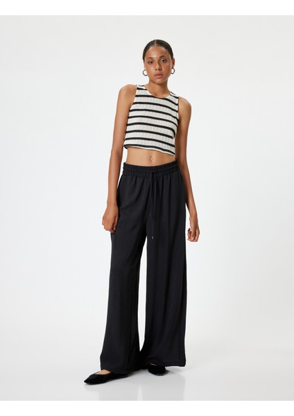 Yeni Sezon Kolsuz Atlet Slim Fit Dokulu Bisiklet Yaka