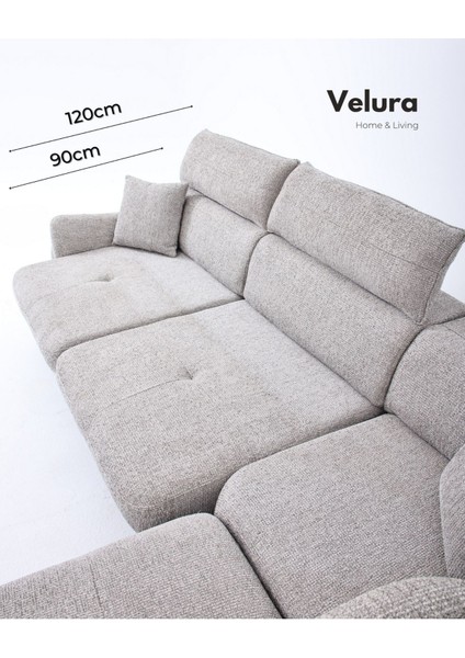 Ezel Motorlu Köşe Takımı & Hoparlörlü, USB Portlu, Genişleyebilir Büyük Köşe Takımı