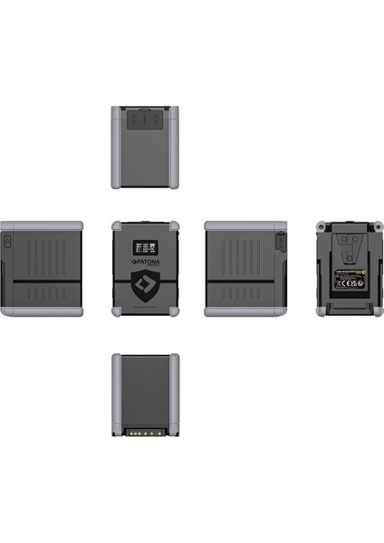 Protect V-Mount Akku V200-PD100 198WH Usb-C Usb-A D-Tap 2xdc-Out