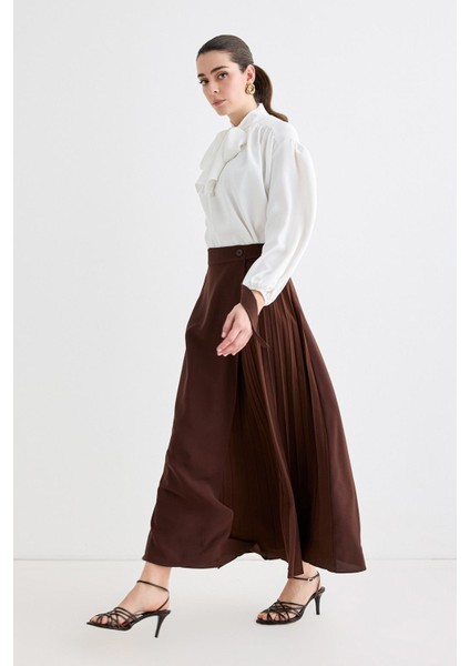 Rita Piliseli Anvelop Etek Kahve fiyatları