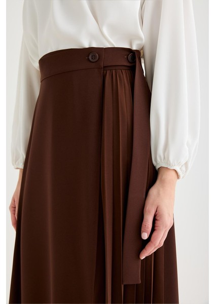 Rita Piliseli Anvelop Etek Kahve indirimleri