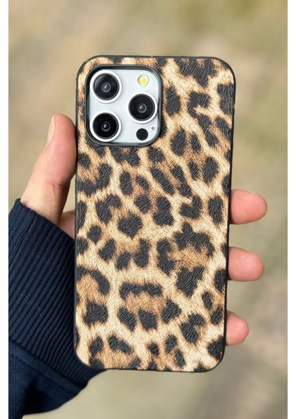 Iphone 15 Pro Uyumlu Kılıf Leopar Deri Luxury Darbelere Karşı Dayanıklı Yüksek Kalite Aa++ Kapak