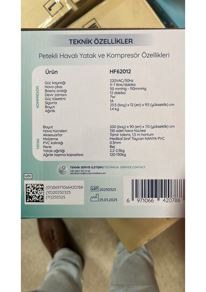 Yatan Hasta Bası Yaralarını Engelleyen Havalı Yatak Sistemi
