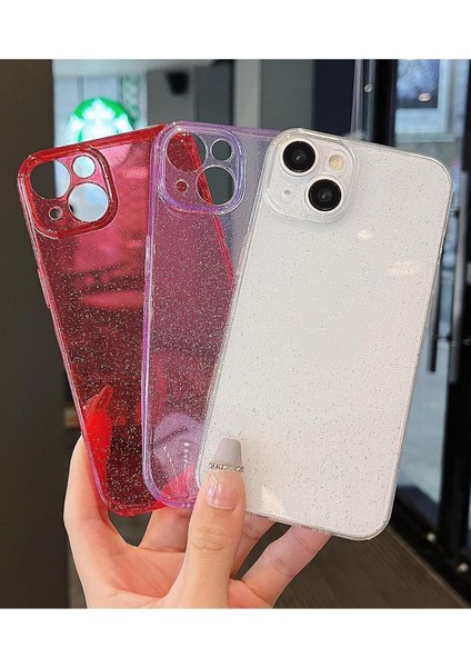 Apple Iphone 15 Plus/14 Plus Uyumlu Şeffaf Kılıf Simli 2.0mm Darbeye Dayanıkl Silikon Yumuşak Kapak fiyatları