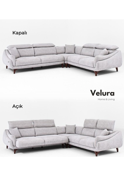 Ezel Motorlu Köşe Takımı & Hoparlörlü, USB Portlu, Genişleyebilir Büyük Köşe Takımı indirimleri