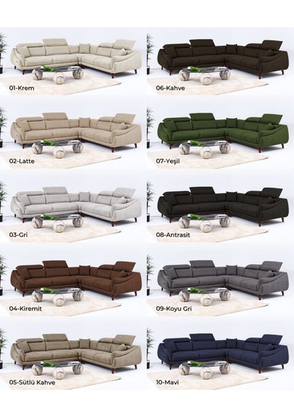 Ezel Motorlu Köşe Takımı & Hoparlörlü, USB Portlu, Genişleyebilir Büyük Köşe Takımı