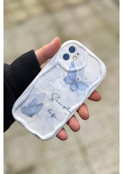Iphone 12 Uyumlu Kılıf Dalgalı Kelebek Desenli Darbelere Karşı Dayanıklı Yumuşak Silikon Kapak modelleri