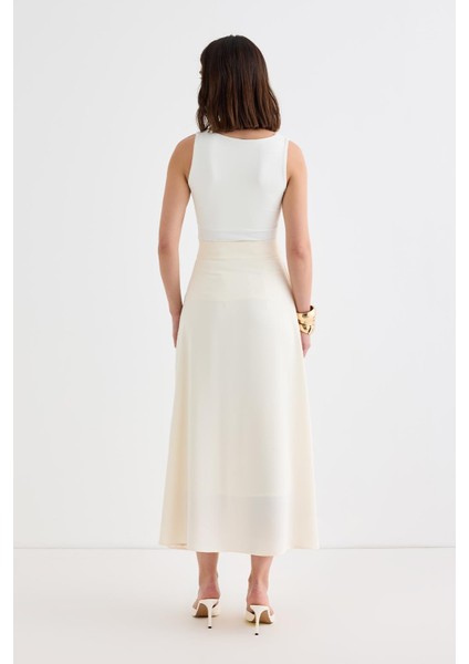 Rita Piliseli Anvelop Etek Ekru fırsatları