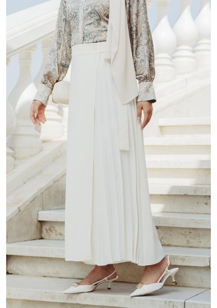 Rita Piliseli Anvelop Etek Ekru indirimleri