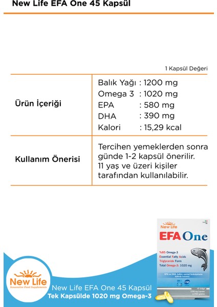 Efa One 45 Kapsül