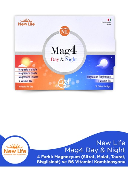 Mag4 Day Night 30 + 30 Tablet