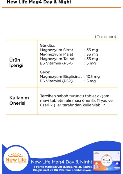 Mag4 Day Night 30 + 30 Tablet fiyatları