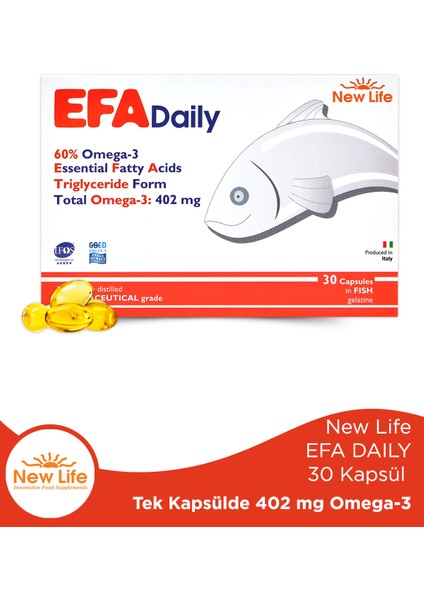 Newlife Efa Daily 30 Kapsül