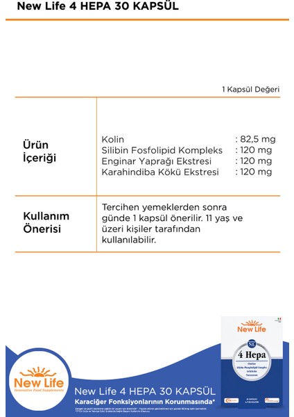 4 Hepa 30 Softgel Kapsül