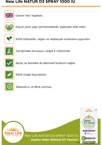 Natur D3 Spray modelleri