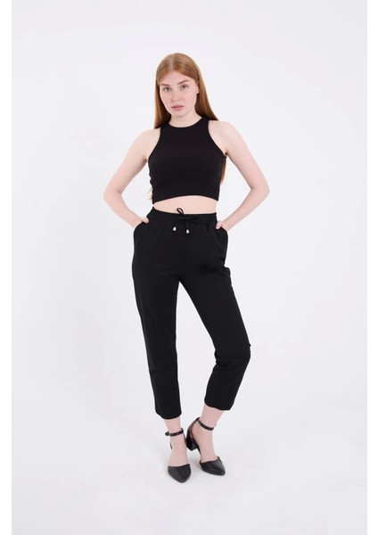 Tam Kalıp Basic Eşofman Pantolon - Siyah modelleri