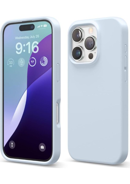 Apple iPhone 16 Pro Max Kılıf Kadife Lansman Soft Yumuşak Liquid Silikon Kamera Korumalı Kapak Bebe