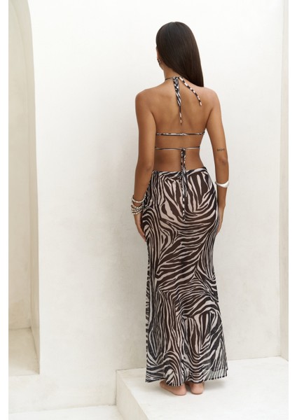 Griffin Bağcık Detaylı Siyah Uzun Elbise fırsatları