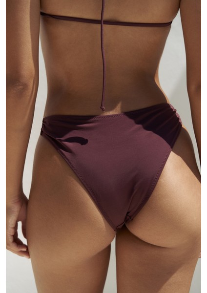 Ayunah Zincir Detay Bordo Bikini Altı