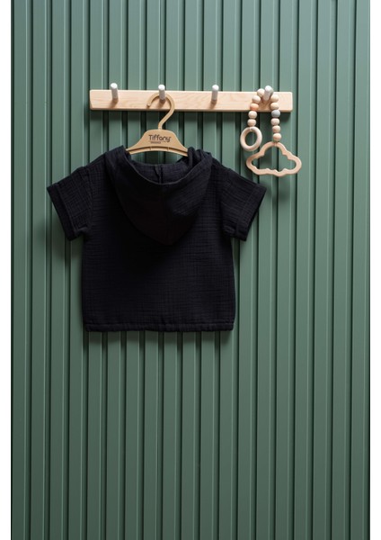 Unisex Müslin Kapüşonlu Tişört – 6 Ay - 3 Yaş | %100 Pamuk fiyatları