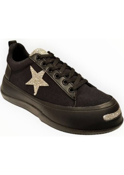 Kadın Bağcıklı Sneaker Siyah - 39 fiyatları