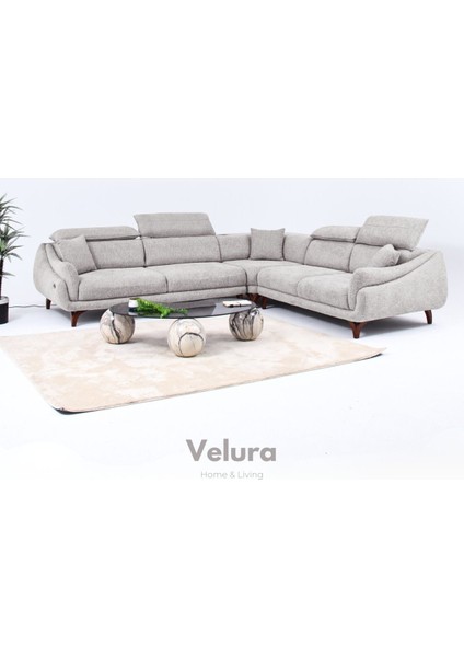 Ezel Motorlu Köşe Takımı & Hoparlörlü, USB Portlu, Genişleyebilir Büyük Köşe Takımı