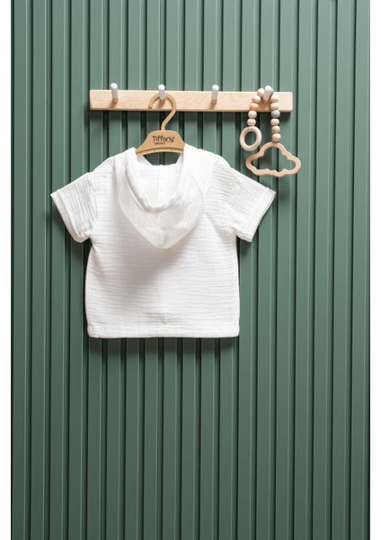 Unisex Müslin Kapüşonlu Tişört – 6 Ay - 3 Yaş | %100 Pamuk fiyatları
