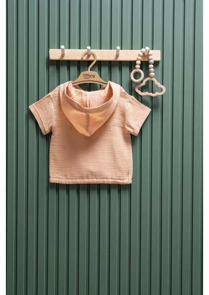 Unisex Müslin Kapüşonlu Tişört – 6 Ay - 3 Yaş | %100 Pamuk fiyatları