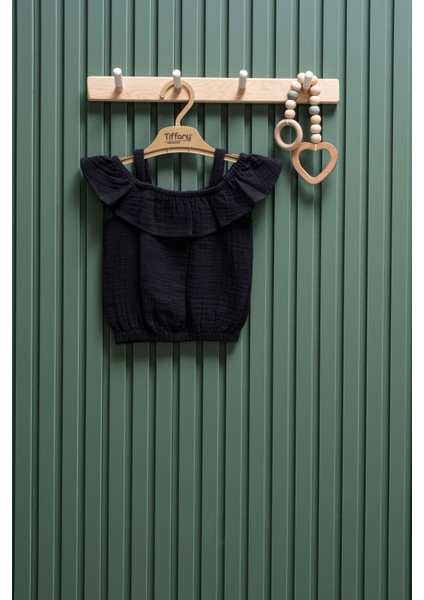 Kız Bebek Müslin Ip Askılı Tişört – 6 Ay - 3 Yaş | %100 Pamuk