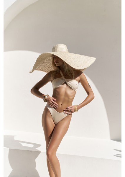 Balisya V Kesim Bej Bikini Altı