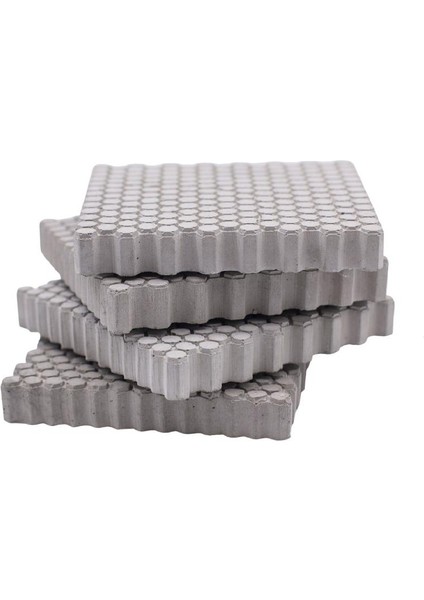 Petek Dokulu Beton Bardak Altlığı