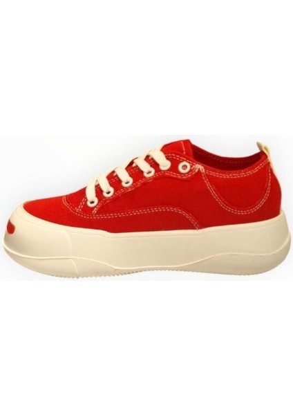 Kadın Bağcıklı Sneaker Kırmızı - 39 fırsatları