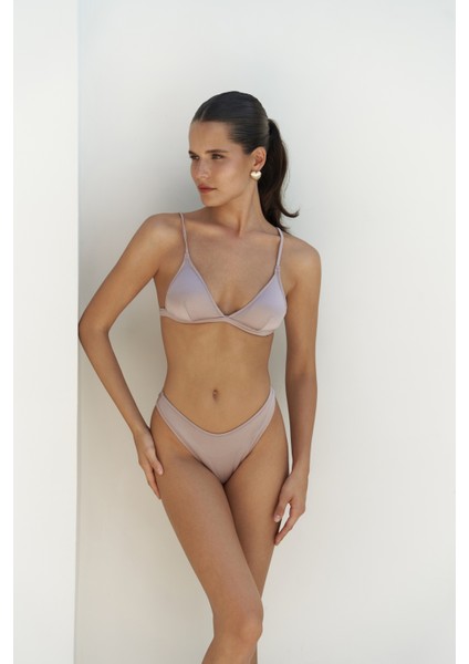 Bintang Düz Kesim Lila Bikini Altı