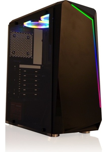 Gamıng Case 8410 600W Tempered Cam Rgb Oyun Bilgisayar Kasası