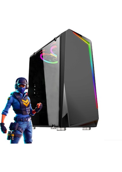 Gamıng Case 8410 600W Tempered Cam Rgb Oyun Bilgisayar Kasası fiyatları