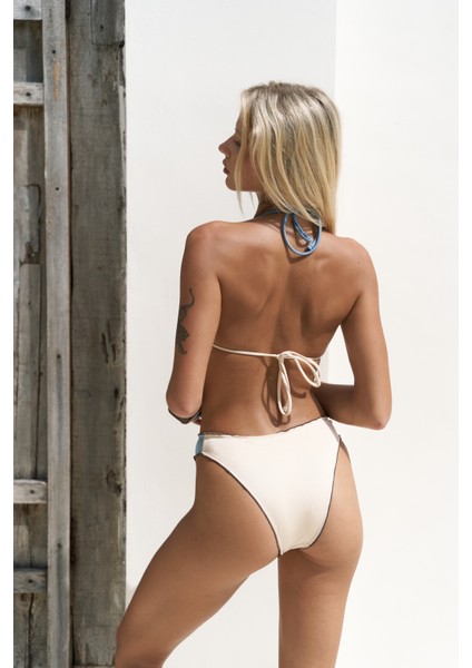 Adira Çift Desen Mavi Bikini Üstü fırsatları