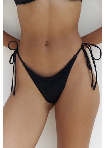 Arief Bağlamalı Brezilyan Siyah Bikini Altı fırsatları