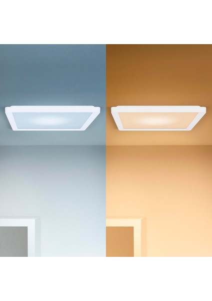 Beyaz Akıllı Sıva Üstü Rgb Kare Panel Tavan Armatürü 17W fırsatları