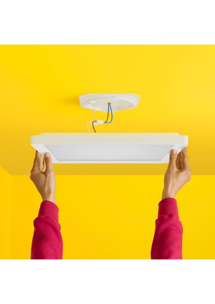 Beyaz Akıllı Sıva Üstü Rgb Kare Panel Tavan Armatürü 17W indirimleri