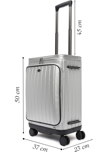 D-Pack Erkek Gri Kabin Boy Valiz 24WBD30226F