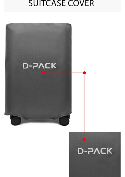 D-Pack Erkek Gri Kabin Boy Valiz 24WBD30226F